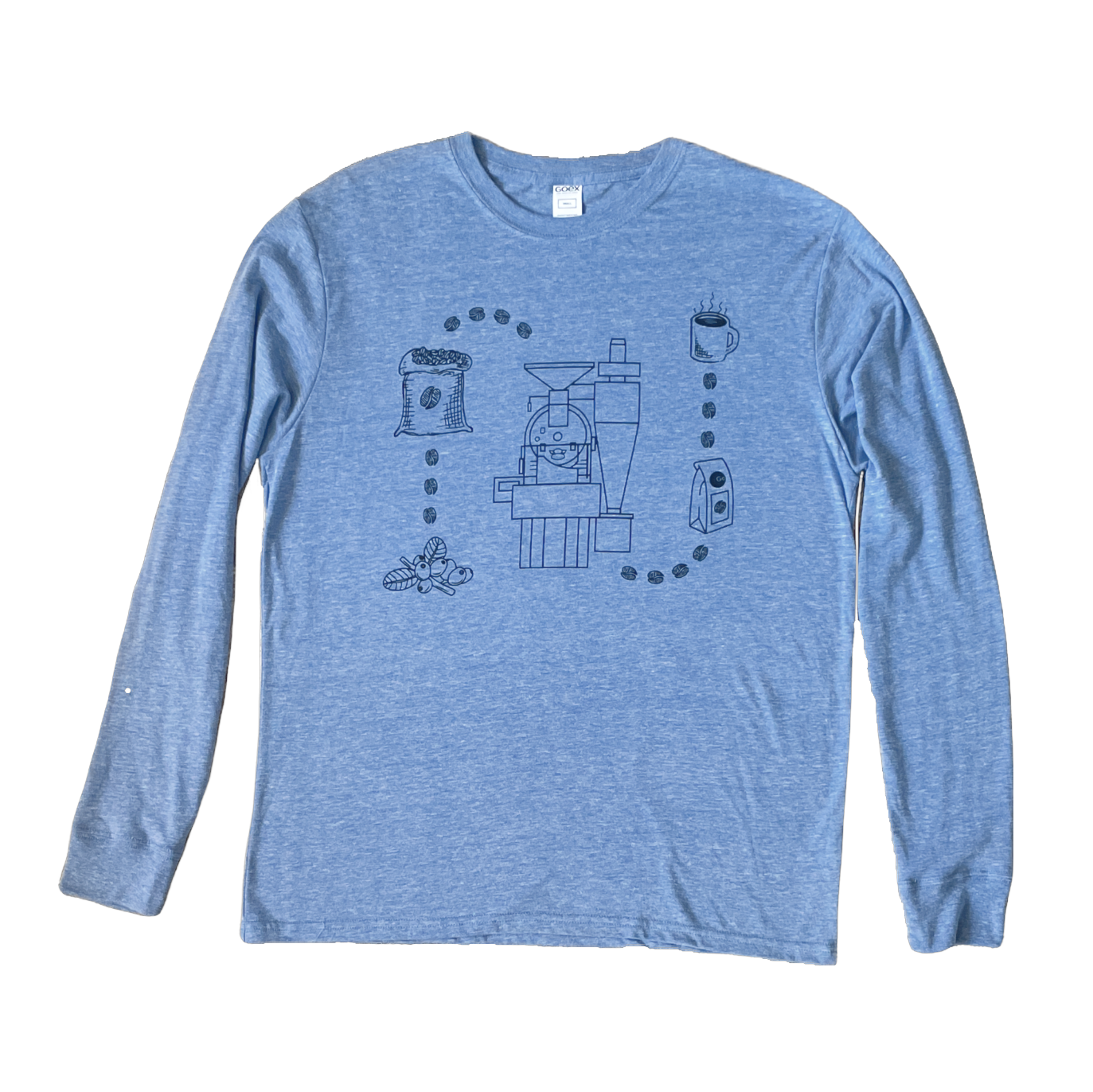 Journey of the Coffee Bean T-Shirt - Light Blue