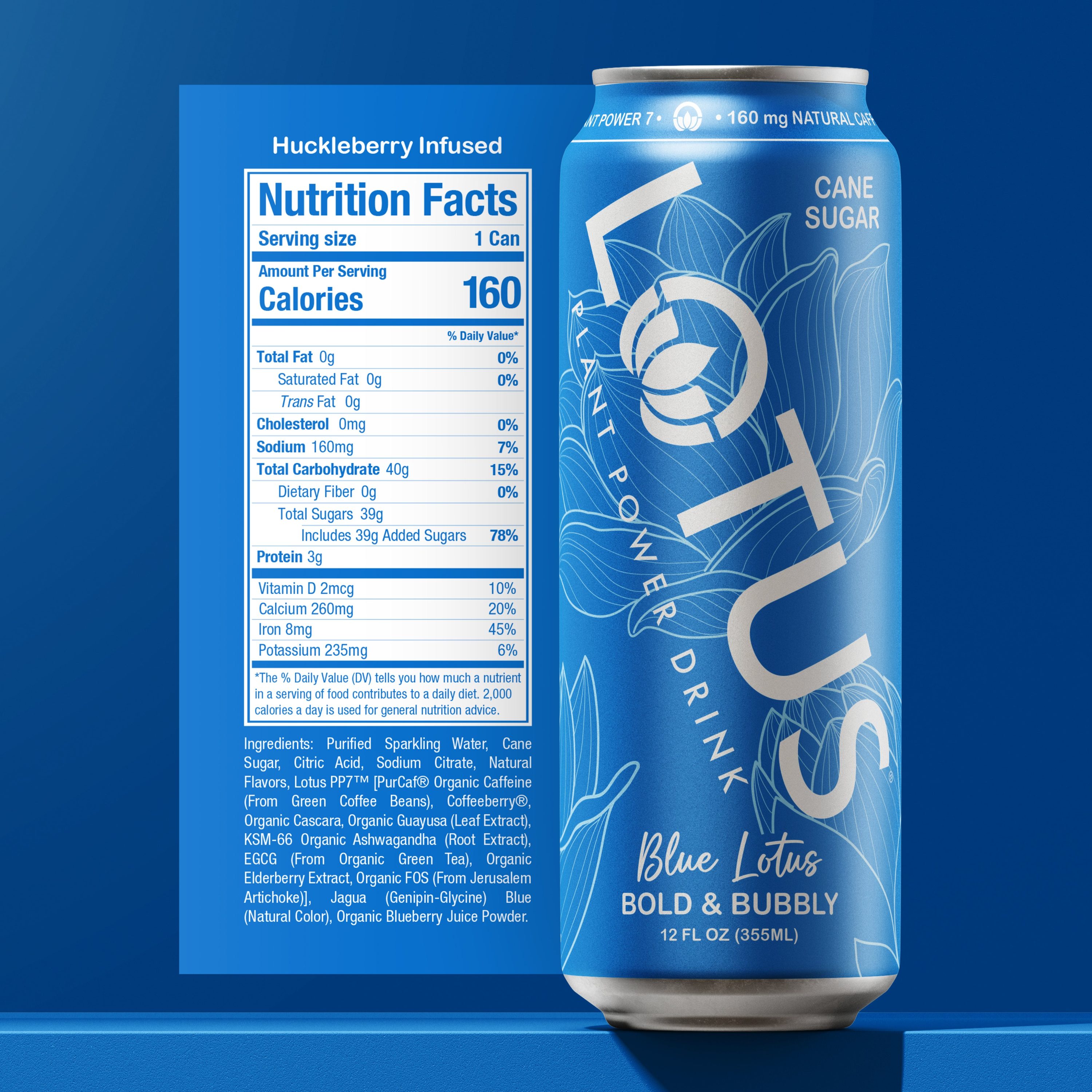 Blue Lotus Cane Sugar RTD Can