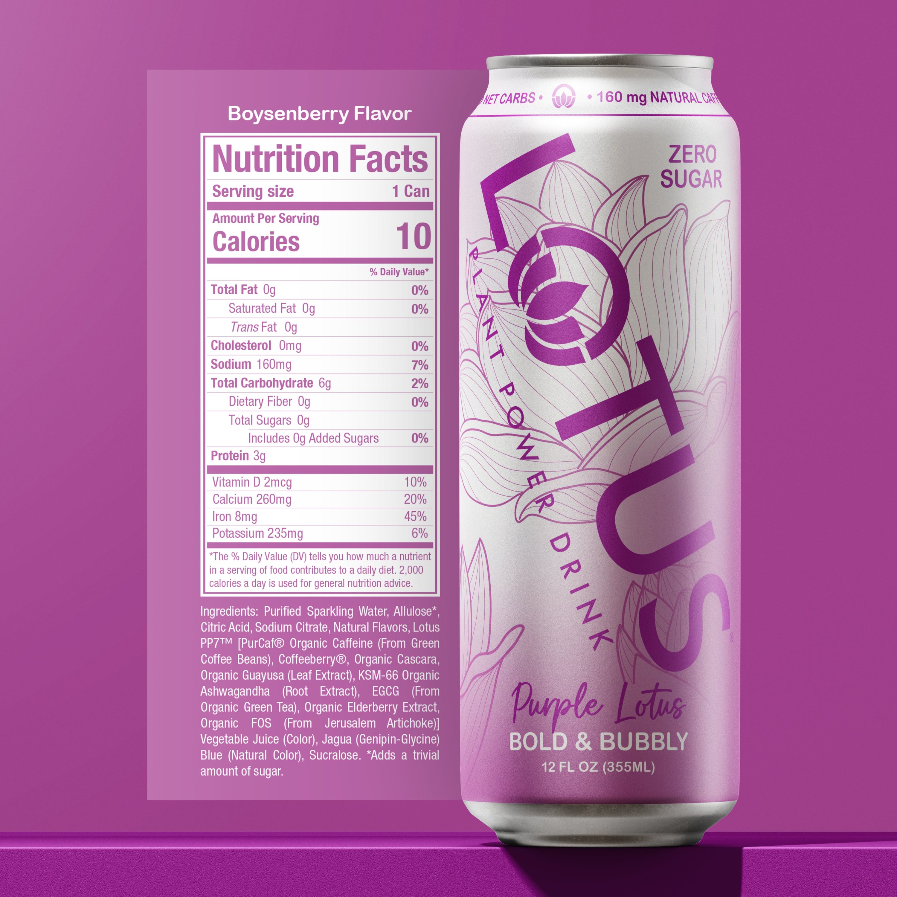 Purple Lotus Zero Sugar RTD Can